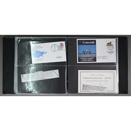 1000 - Concorde: a quantity of first day covers and related ephemera; signatures including Brian Trubshaw, ... 