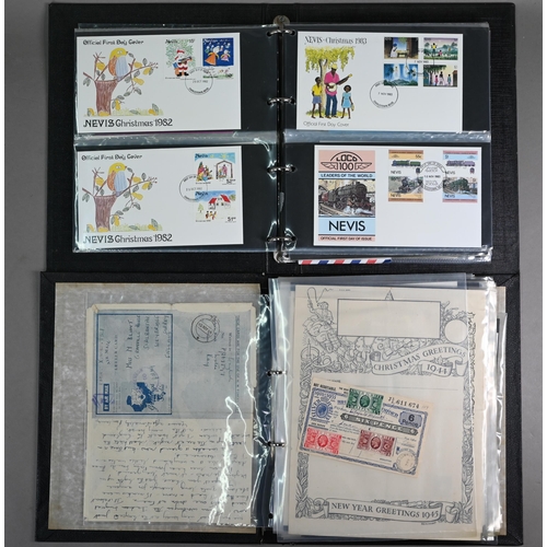 1001 - Air interest: various World War II overseas Airgraph and Air Mail items, to/w luggage labels includi... 