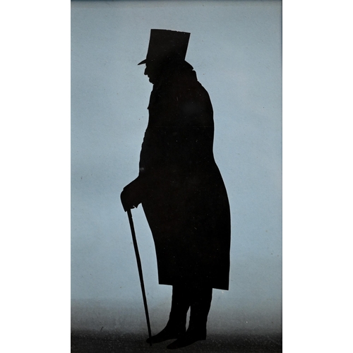 1024 - Six Augustine Edouart full-length silhouettes of gentlemen characters, including schoolmaster, pries... 