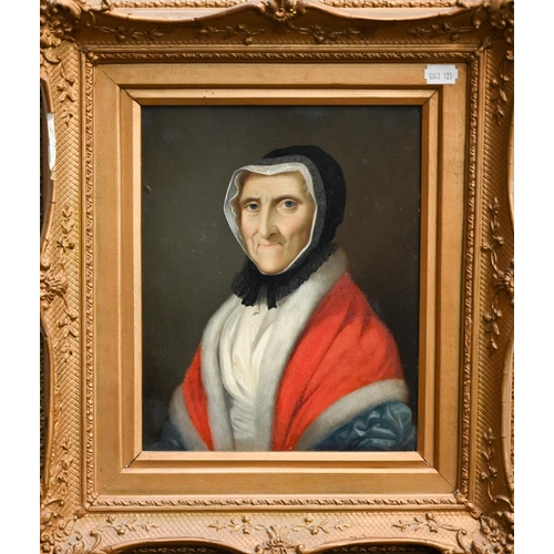 728 - Early 19th century English school - Portrait of Mrs Fraser, aged 90, the mother of Sir William Frase... 