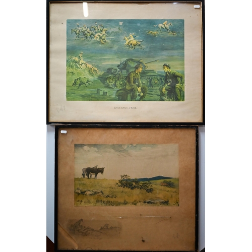 764 - Charles Johnson Payne 'Snaffles' (1884-1967) - Three coloured prints - 'Once Upon a Time', 49 x 62 c... 