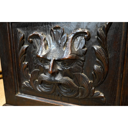 792 - Benjamin Rees, Neath (South Wales), an 18th century 8-day carved oak longcase clock, the arched engr... 