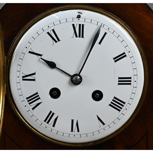 794 - T Snow, Knaresborough, a Regency brass inlaid mahogany cased 8-day repeat twin fusee bracket clock, ... 