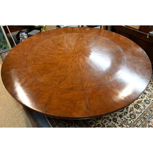 875 - A large George IV style circular extending mahogany dining table by Arthur Brett model 2239 'Mayfair... 