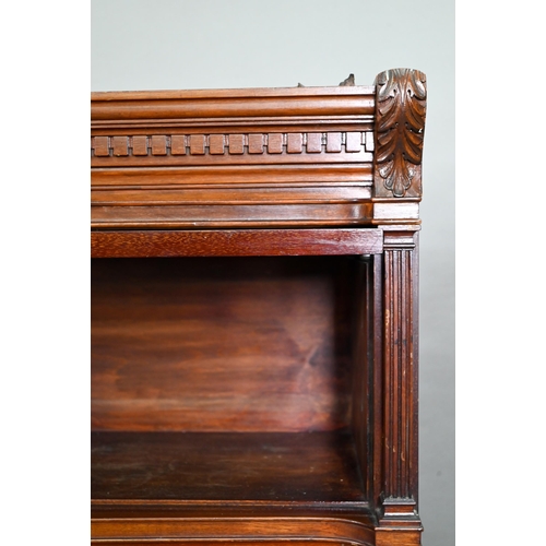 917 - A companion pair of mahogany Globe Wernicke library bookcases, each with moulded tops over three gra... 