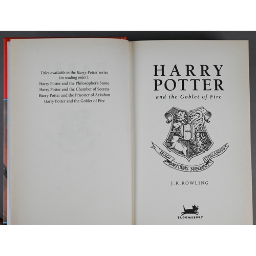 978 - Rowling, J. K., Harry Potter and the Goblet of Fire, 1st (2nd impression), signed by the author and ... 