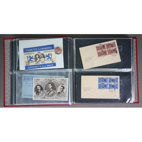 990 - First Day Covers 1924 - 1968: four 1924 British Empire Exhibition first day covers (one on Air-Mail ... 