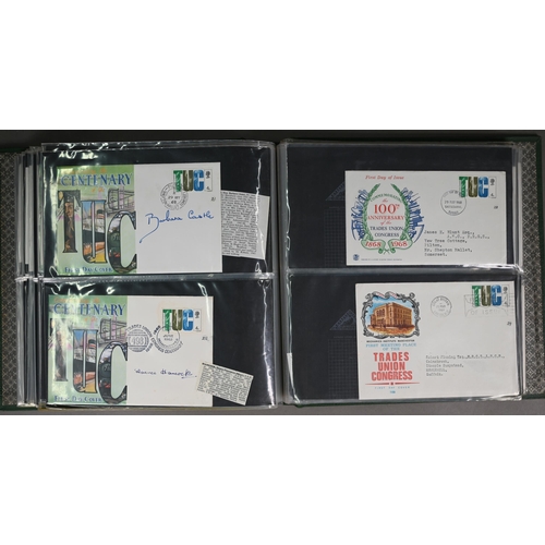 995 - Three albums containing over three hundred and fifty first day covers 1969 - 73, signed issues inclu... 