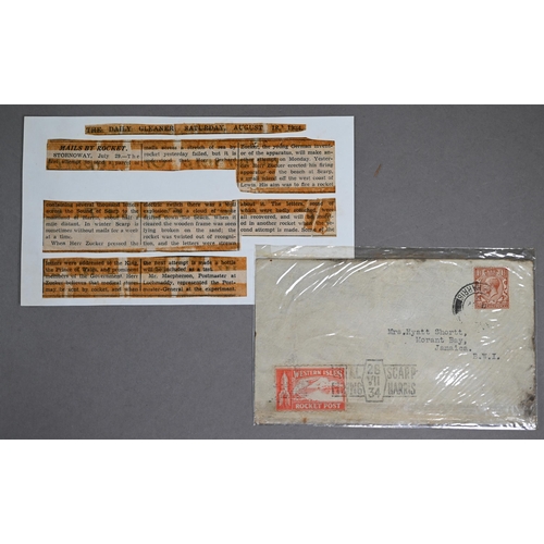 998 - A collection of early Air Mail covers including 1934 Imperial Airways and Quantas Empire Airways (Lo... 