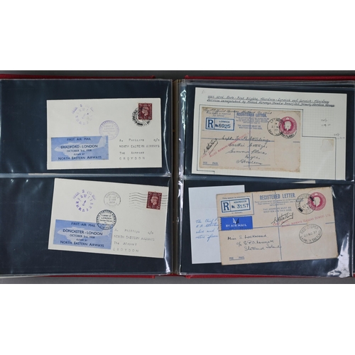 998 - A collection of early Air Mail covers including 1934 Imperial Airways and Quantas Empire Airways (Lo... 