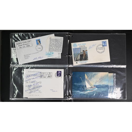 999 - Three albums of first day covers: Ships of the Sea - signatures including Mountbatten of Burma, Clai... 