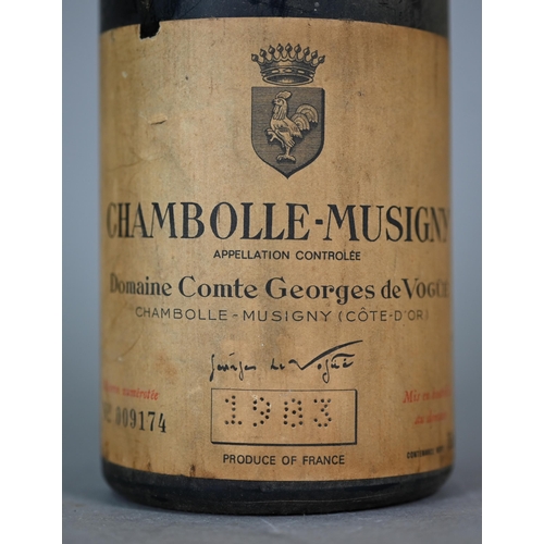 1150 - A bottle of Chambolle-Musigny (Domaine Comte Georges de Vogüé) 1983 bottle no 009174 (no warranty of... 