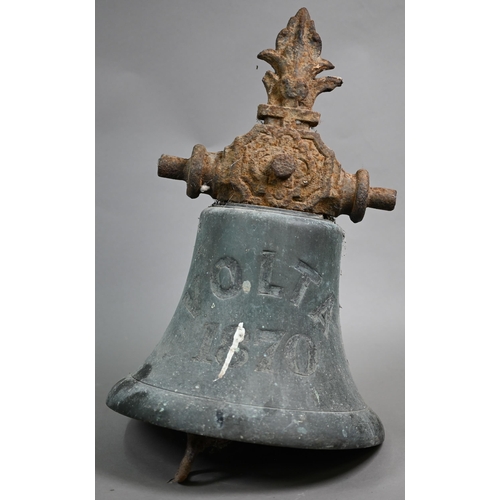 1183 - A large 19th century ship's bell for the British African Steam Navigation company 'Volta', a cargo v... 