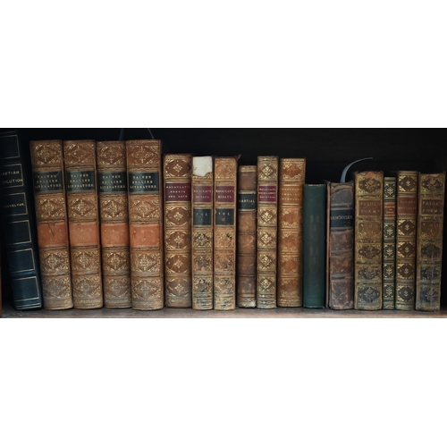 970 - A selection of over seventy 19th century and later leather-bound volumes - mostly literature, poetry... 