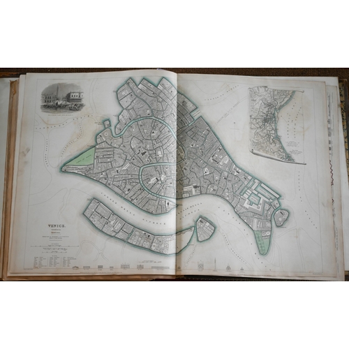 974 - Maps of the Society of the Diffusion of Useful Knowledge, 2 vol., 218 engraved maps (including 51 ci... 