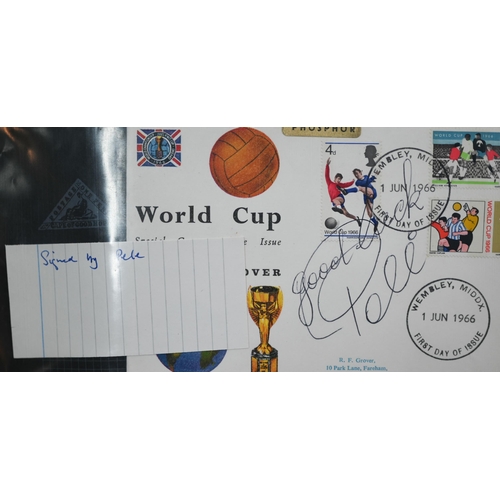 994 - First Day Covers and other ephemera 1966 - 67, including signed issues World Cup - Stanley Matthews,... 