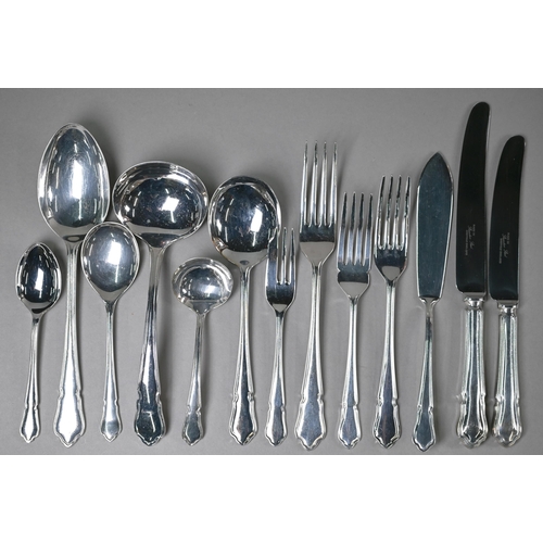 488 - A quantity of Dubarry pattern epns flatware and cutlery, in a canteenVery light signs of use, no dam... 