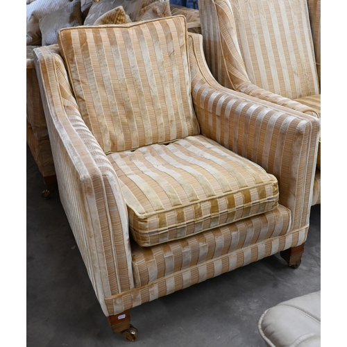 223 - A Duresta Trafalgar armchair, 80 cm wide x 100 cm deep x 80 cm high and a Trafalgar ladies' chair, 7... 