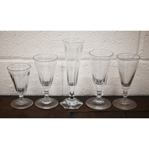 441 - Twelve various 19th century drinking glasses