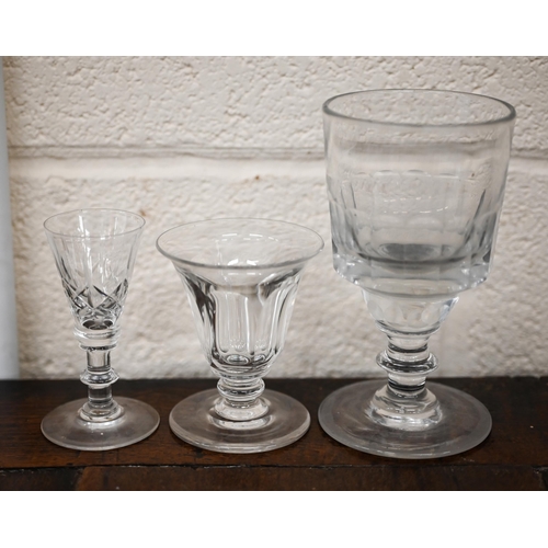 441 - Twelve various 19th century drinking glasses