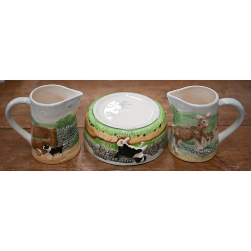 460 - A set of Border Fine Arts breakfast tableware from the 'James Herriot's Country Kitchen' series, inc... 