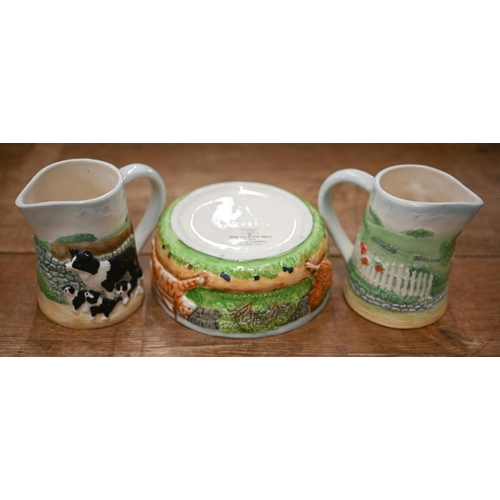 460 - A set of Border Fine Arts breakfast tableware from the 'James Herriot's Country Kitchen' series, inc... 