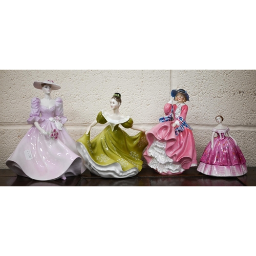 462 - Six Royal Doulton figures - Jennifer HN3447, A Hostess of Williamsburg HN2209, Soirée HN2312, Top o'... 