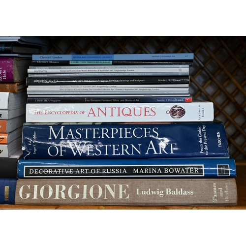 498 - A selection of books on photography and art to/w various antique books and Christie's & Sotheby'... 