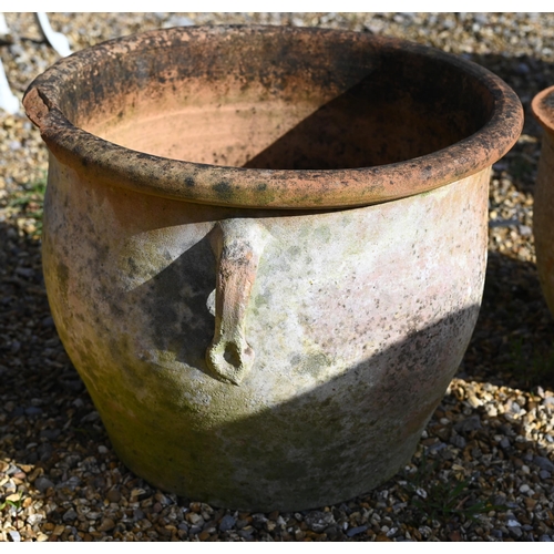 63A - Five assorted old weathered terracotta planters, all a/f (5)