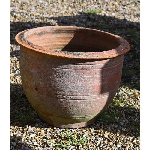 63A - Five assorted old weathered terracotta planters, all a/f (5)