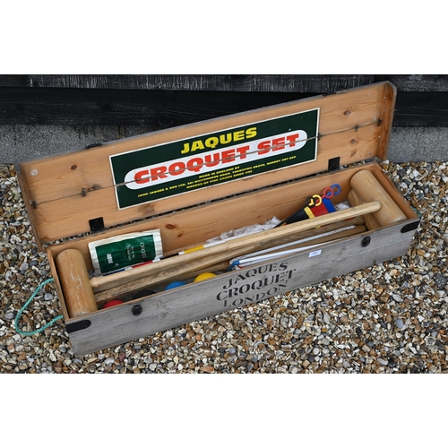 571 - A boxed Jacques Odney croquet set