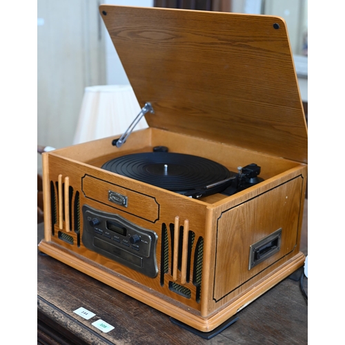 578 - A Daklin museum series model 9808 retro CD and record player