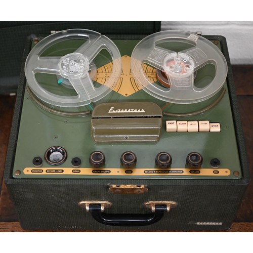 522 - A quantity of vintage family photographs to/w a 1950s/60s E.A.P. Ltd. 'Elizabethan' reel to reel tap... 