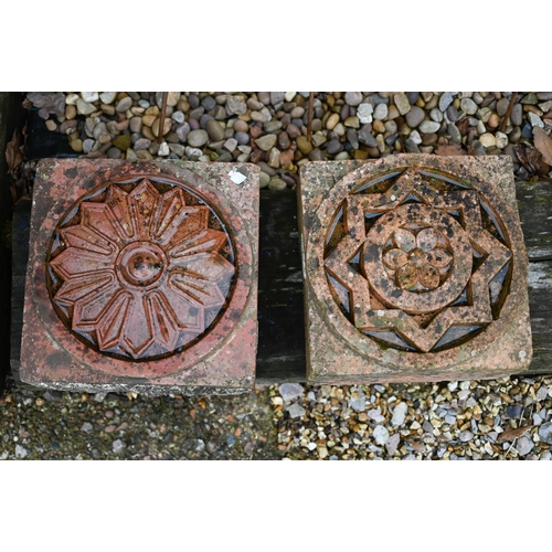 116 - Two Victorian terracotta decorative bricks (2)