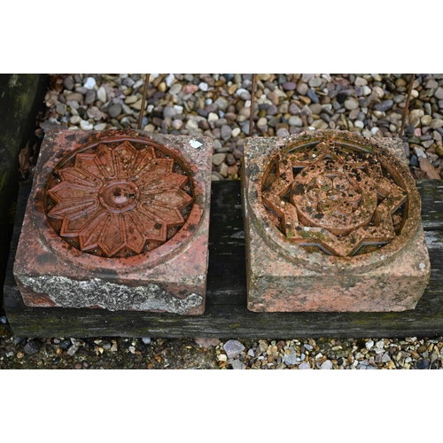 116 - Two Victorian terracotta decorative bricks (2)