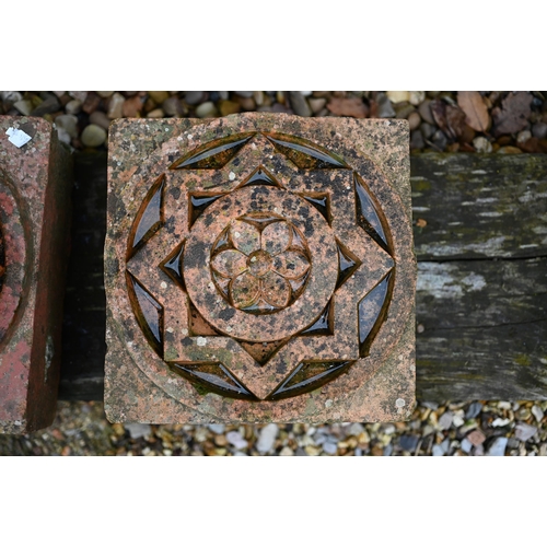 116 - Two Victorian terracotta decorative bricks (2)