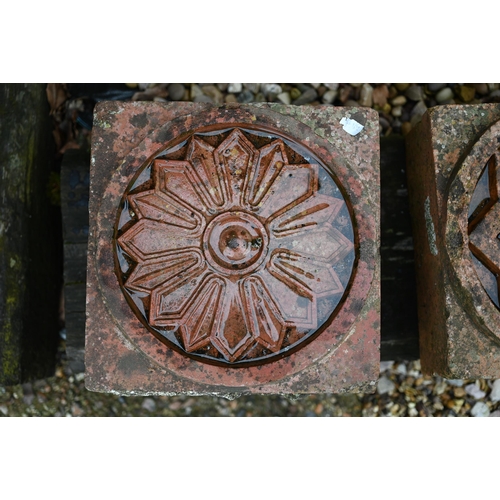 116 - Two Victorian terracotta decorative bricks (2)