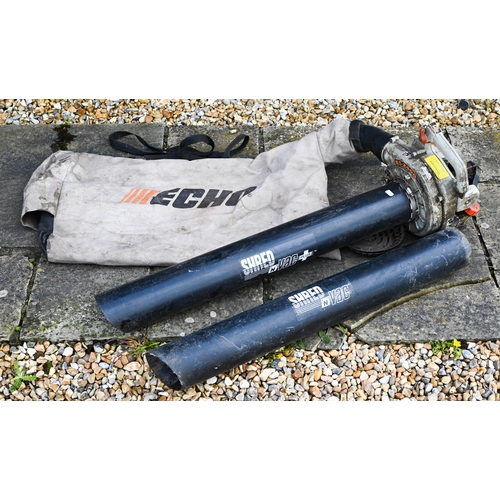 125 - A Shred N Vac ES2400 petrol leaf blower with collecting bag a/f, to/with an Echo HC2300 petrol hedge... 