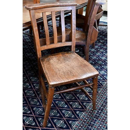 221 - Six chapel chairs by Glenister of Wycombe - woodworm treated (6)