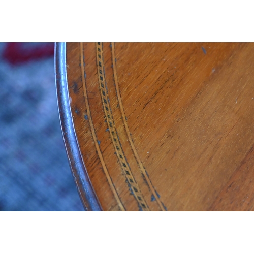 248 - A matched pair of Edwardian circular side tables, 52 cm dia. x 72 cm h (2)