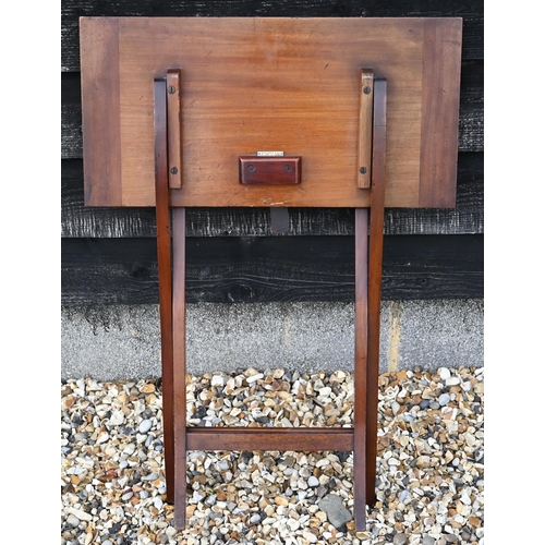 348 - A small mahogany folding games table to/w two tripod occasional tables, a small oak bookcase, nest o... 