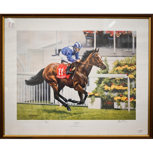 357 - #After Paul Hart - 'Grey Day, Cheltenham Gold Cup, 1989', ltd ed print no 1497/2500, pencil signed, ... 