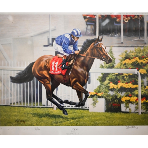 357 - #After Paul Hart - 'Grey Day, Cheltenham Gold Cup, 1989', ltd ed print no 1497/2500, pencil signed, ... 