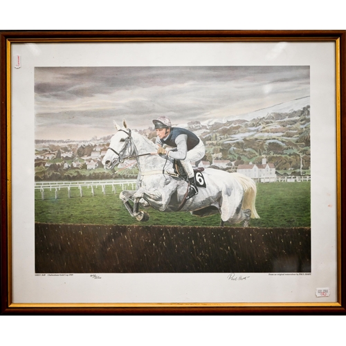 357 - #After Paul Hart - 'Grey Day, Cheltenham Gold Cup, 1989', ltd ed print no 1497/2500, pencil signed, ... 