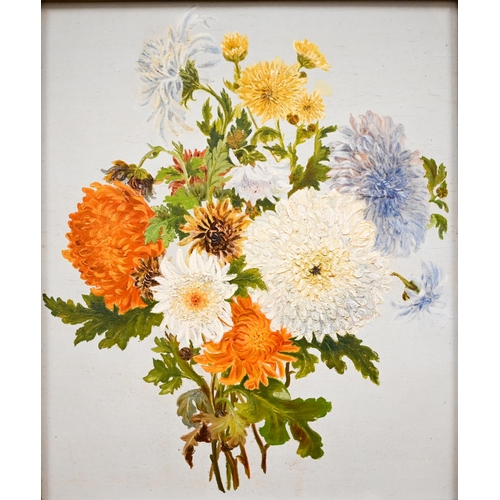 369 - #Isabella Keleny - Winter flowers, watercolour, 16 x 14.5 cm; Graham Bonny - 'Dying chrysanthemums',... 