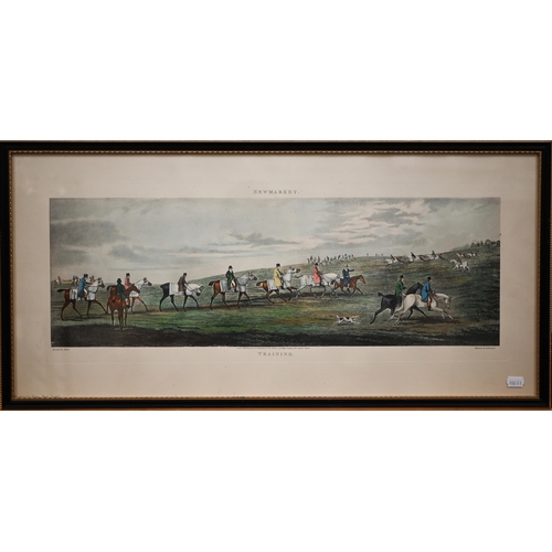 391 - A set of four Ackerman racing prints after Alken - Ipswich, Newmarket, Epsom and Ascot Heath, 25 x 6... 