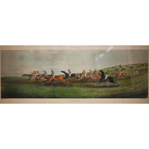 391 - A set of four Ackerman racing prints after Alken - Ipswich, Newmarket, Epsom and Ascot Heath, 25 x 6... 