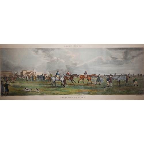 391 - A set of four Ackerman racing prints after Alken - Ipswich, Newmarket, Epsom and Ascot Heath, 25 x 6... 