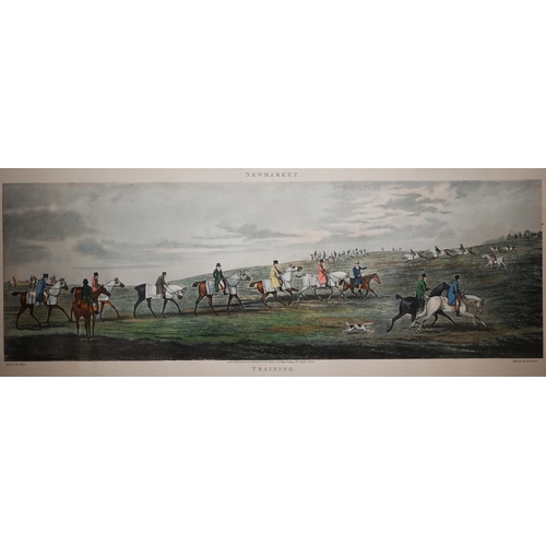 391 - A set of four Ackerman racing prints after Alken - Ipswich, Newmarket, Epsom and Ascot Heath, 25 x 6... 