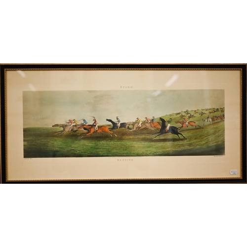 391 - A set of four Ackerman racing prints after Alken - Ipswich, Newmarket, Epsom and Ascot Heath, 25 x 6... 